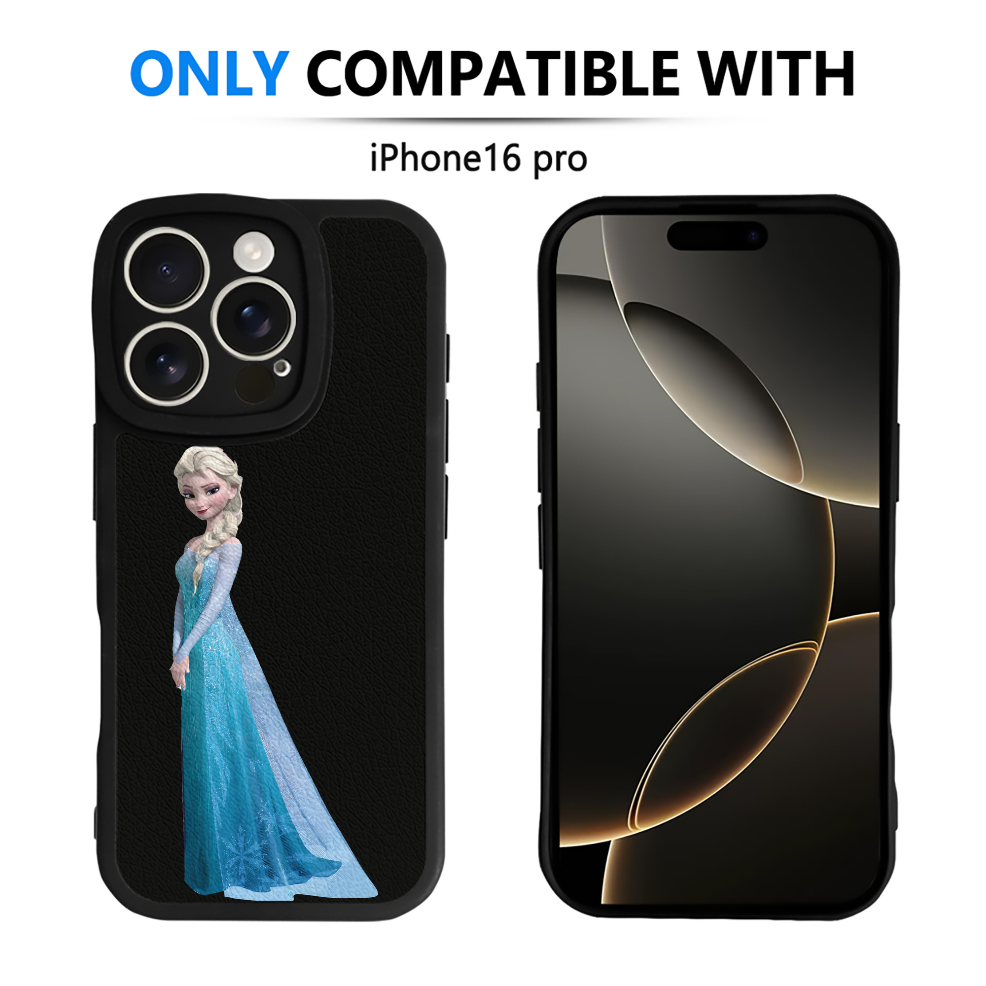 （画像用） アナと雪の女王 アンナ エルサ Frozen Anna Elsa 【iPhone 16シリーズ対応】シリコンスマホケース（レザー調） 材質：シリコン